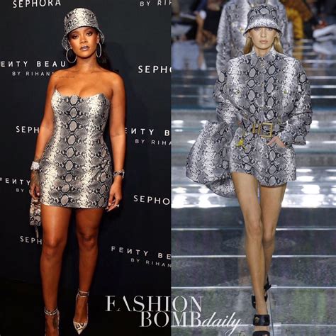 rihanna versace dress copy|what does rihanna wear.